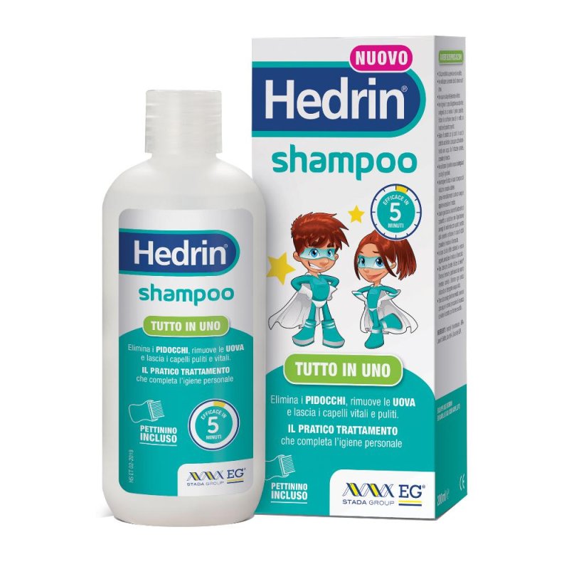 EG Hedrin - Shampoo Tutto in Uno Antipediculosi 200 ml EG Hedrin - Shampoo Tutto in Uno Antipediculosi 200 ml