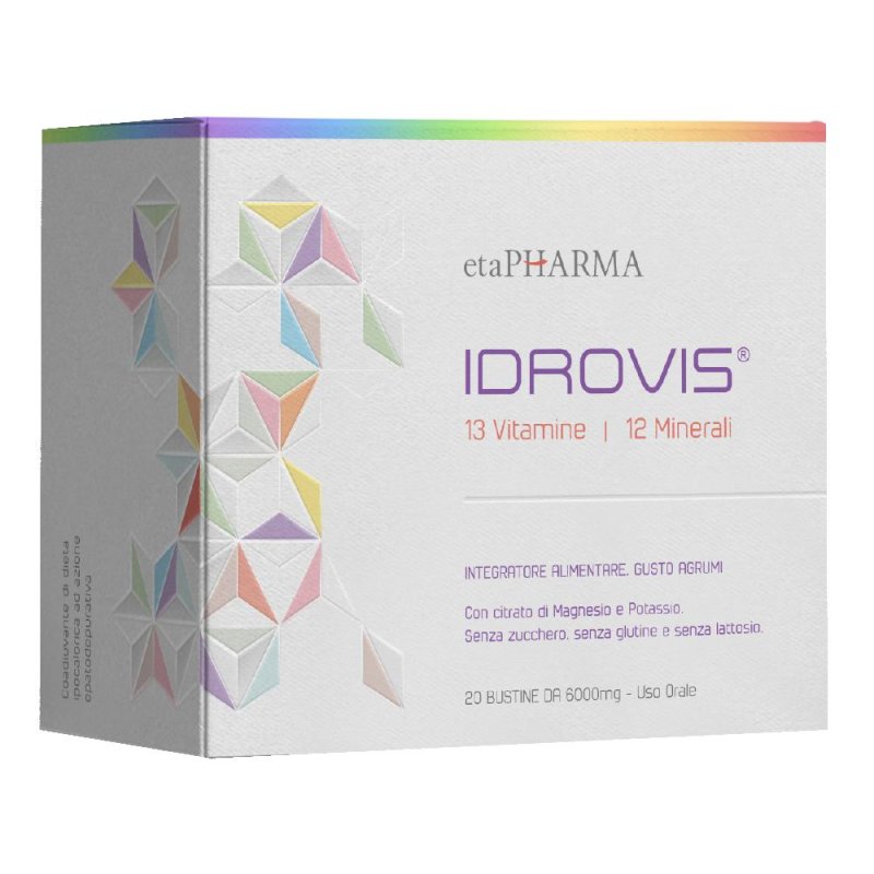Idrovis Integratore per il Benessere della Vista con Antiossidanti e Acido Ialuronico 20 Bustine Orali