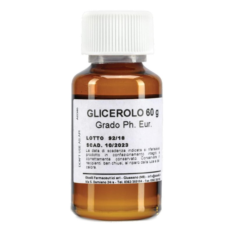 Glicerolo Ph Eur 60 g - glicerina pura uso farmaceutico Glicerolo Ph Eur 60 g - glicerina pura uso farmaceutico
