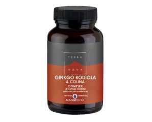 Integratore Ginkgo Rodiola e Colina 50 Capsule Vegetali – Supporto Memoria, Concentrazione e Benessere Mentale
