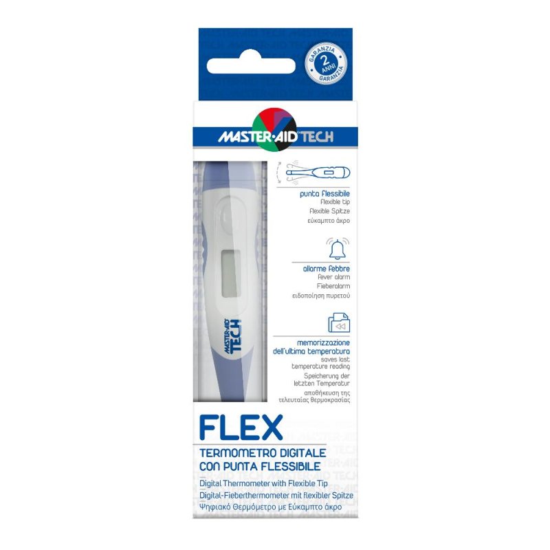 Master-Aid Termometro Digitale Tech Flex con Punta Flessibile 1 Pezzo Master-Aid Termometro Digitale Tech Flex con Punta Flessibile 1 Pezzo