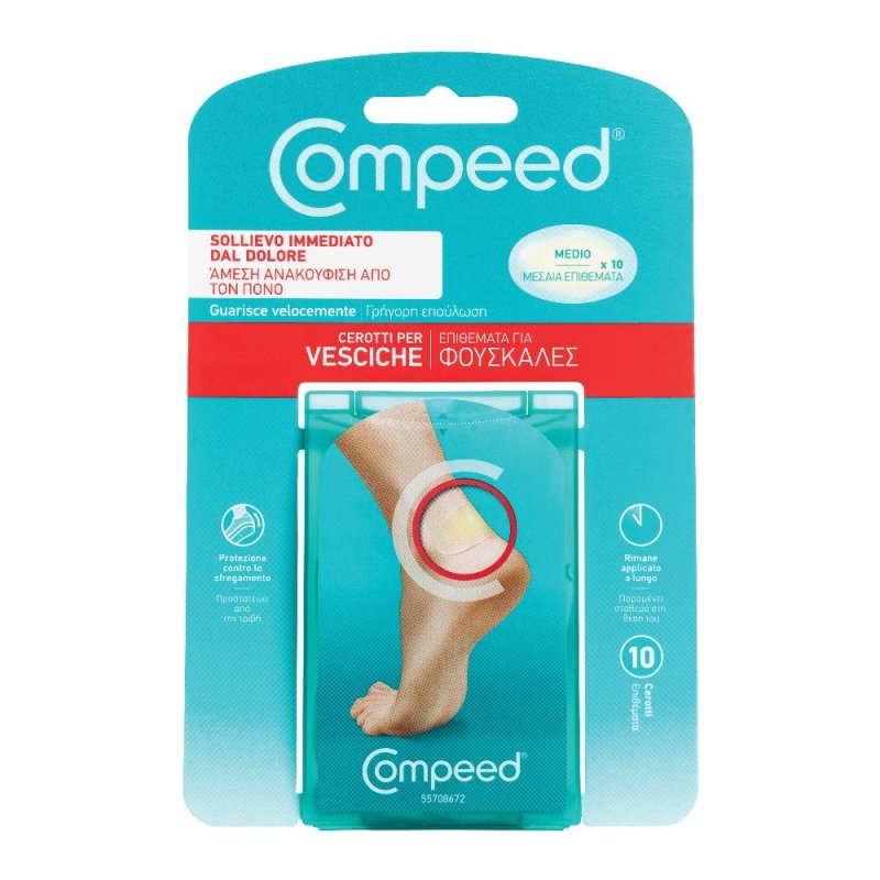 Hra Pharma Italia Compeed Cerotto Vesciche Medio 10 Pezzi Hra Pharma Italia Compeed Cerotto Vesciche Medio 10 Pezzi