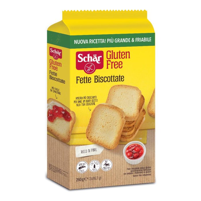 Schar Fette Biscottate Senza Glutine 260 Grammi Schar Fette Biscottate Senza Glutine 260 Grammi