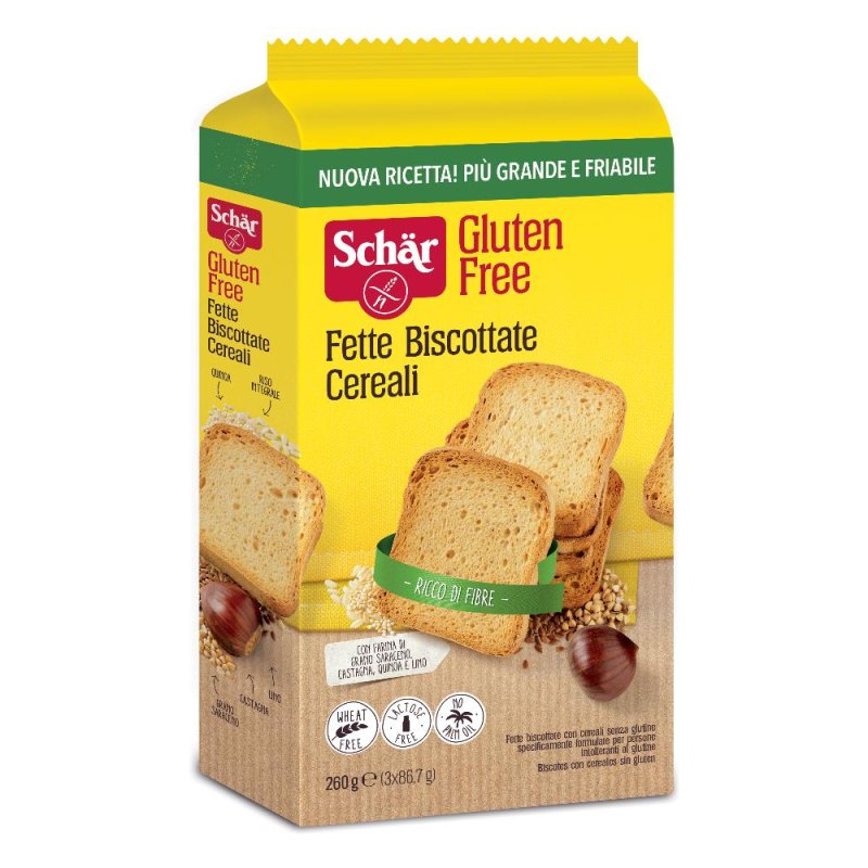 Schar Fette Biscottate Con Cereali Senza Glutine 260 g Schar Fette Biscottate Con Cereali Senza Glutine 260 g