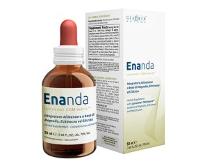 Enanda Alcool 70 Per Cento Soluzione Disinfettante Forza Igienizzante Flacone in Vetro 50 Millilitri
