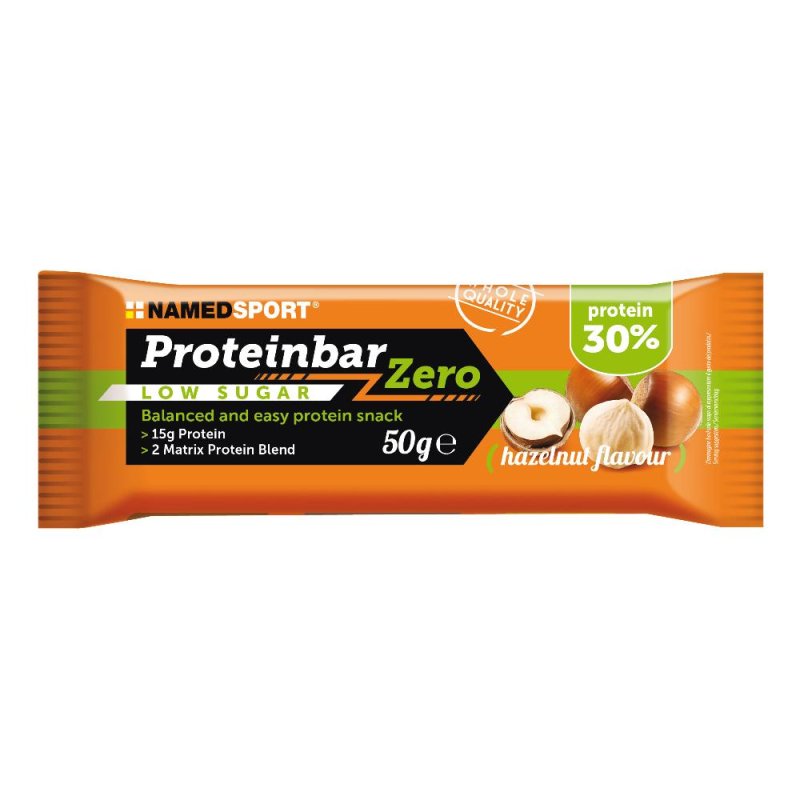 Named sport proteinbar zero hazelnut 50 g barretta proteica gusto nocciola senza zuccheri aggiunti Named sport proteinbar zero hazelnut 50 g barretta proteica gusto nocciola senza zuccheri aggiunti