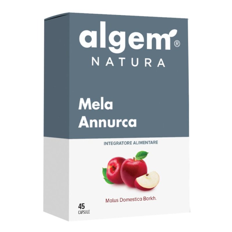 Algem Integratore Mela Annurca 45 Capsule &ndash; Supporto Naturale per Colesterolo e Benessere di Capelli e Unghie