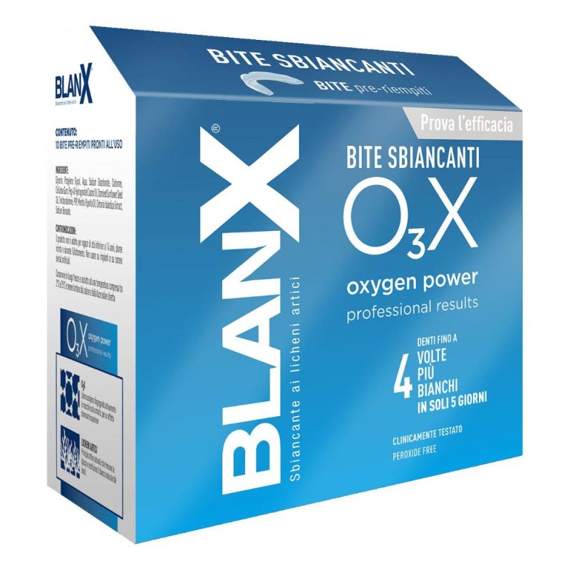Coswell Blanx O3x Bite Sbiancanti 10 Pezzi Da 0,4 G Coswell Blanx O3x Bite Sbiancanti 10 Pezzi Da 0,4 G
