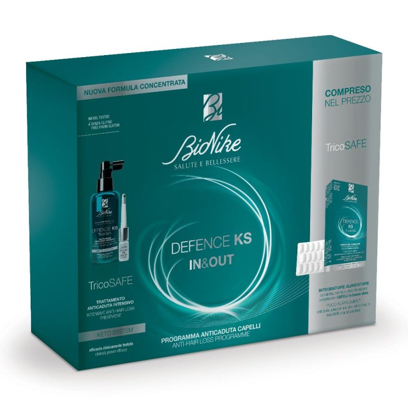 Defence Ks Bipack Trattamento Anticaduta + Integratore 30 Compresse Defence Ks Bipack Trattamento Anticaduta + Integratore 30 Compresse