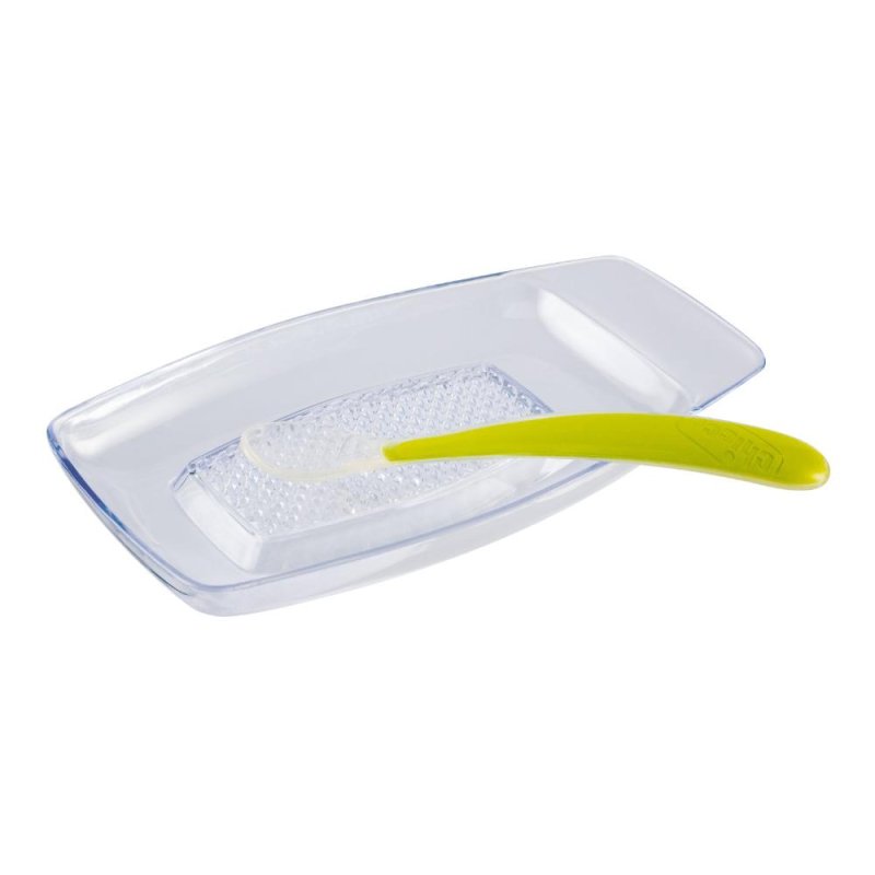 Chicco Grattugia e Cucchiaio in Silicone per Frutta e Verdura 2 Pezzi Chicco Grattugia e Cucchiaio in Silicone per Frutta e Verdura 2 Pezzi