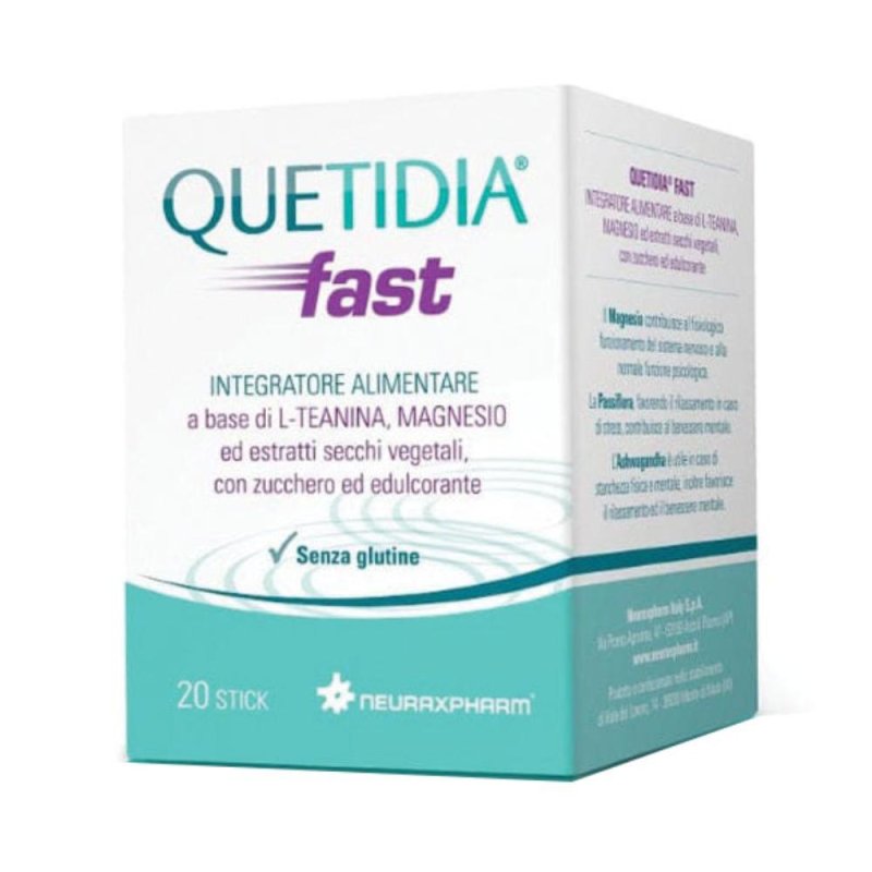 Quetidia Fast Integratore Alimentare 20 Stick Quetidia Fast Integratore Alimentare 20 Stick