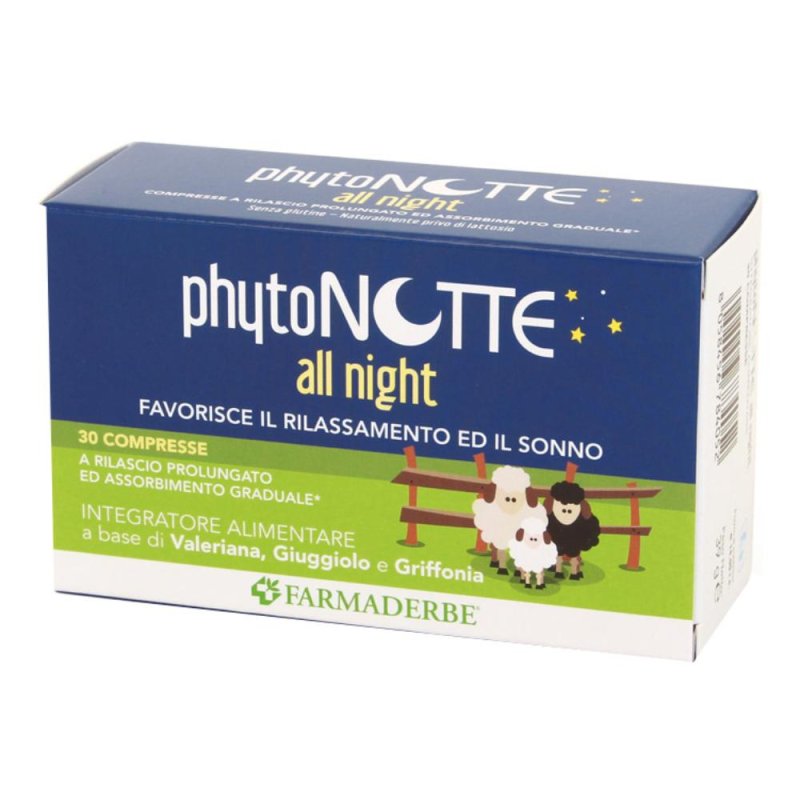 Phytonotte All Night integratore alimentare per il sonno naturale &ndash; 30 compresse