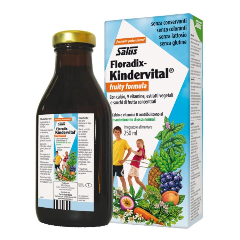 Salus Kindervital Fruity Integratore energetico per ragazzi 250 ml Salus Kindervital Fruity Integratore energetico per ragazzi 250 ml