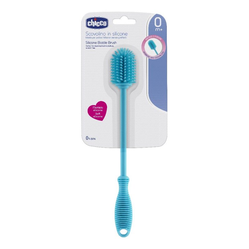 Chicco Scovolino in Silicone Pulizia di Biberon Tettarelle e Tazze 1 Pezzo