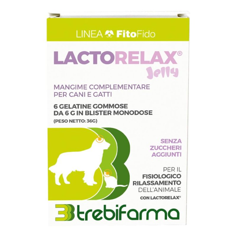 Lactorelax Jelly per Cani 6 Pezzi – Integratore Calmante Antistress per Ansia e Relax Lactorelax Jelly per Cani 6 Pezzi – Integratore Calmante Antistress per Ansia e Relax