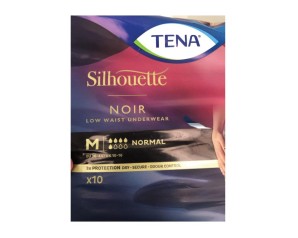 Essity  Linea Incontinenza Femminile Tena Silohuette Noir Misura Media 10 Pezzi