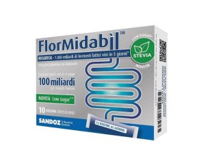 Sandoz Flormidabil - Ricarica Stevia Integratore di Fermenti Lattici 10 bustine