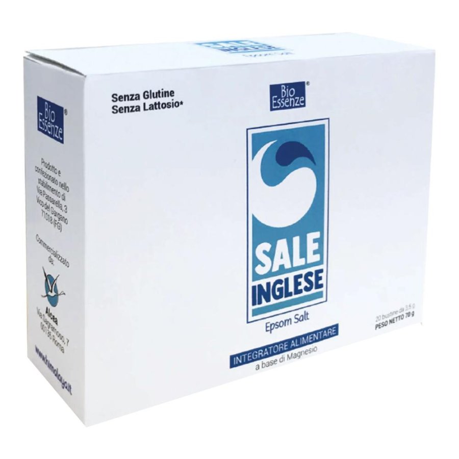 Sale inglese 20 bustine - lassativo salino a base di solfato di magnesio Sale inglese 20 bustine - lassativo salino a base di solfato di magnesio
