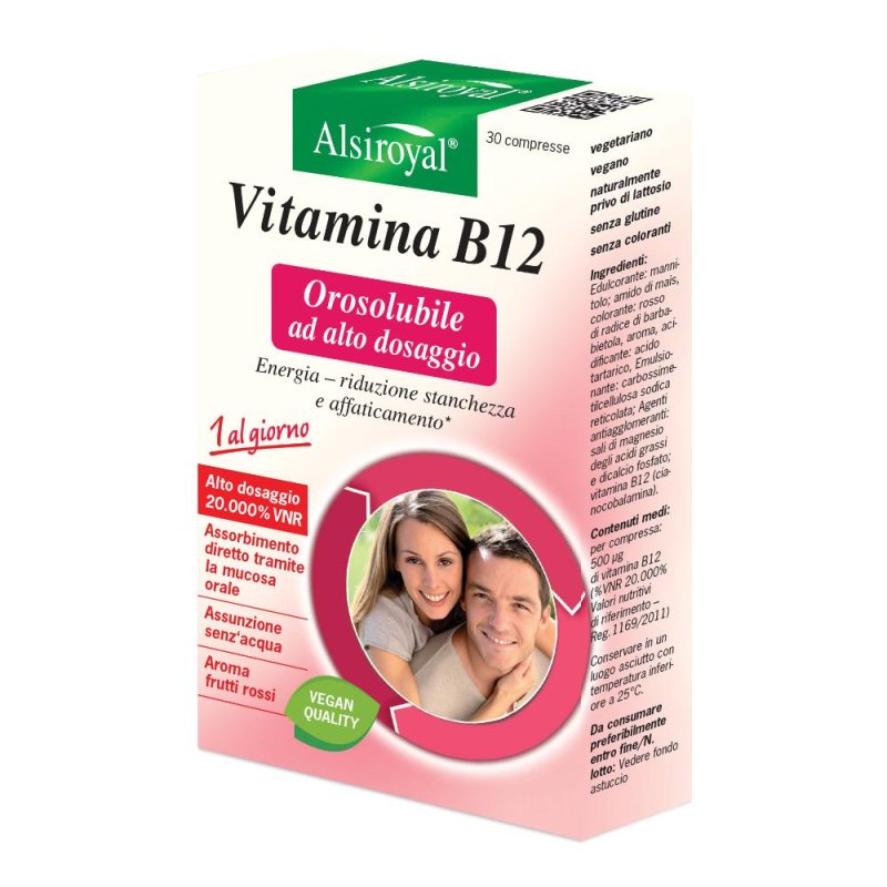 Vitamina B12 Orosolubile Cernavod 30 Compresse Integratore Alimentare per Stanchezza e Sistema Nervoso Vitamina B12 Orosolubile Cernavod 30 Compresse Integratore Alimentare per Stanchezza e Sistema Nervoso