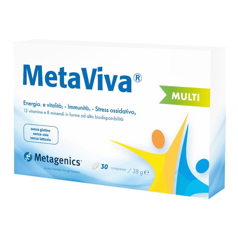Metaviva Multi Integratore Multivitaminico e Multiminerale 30 Compresse Metaviva Multi Integratore Multivitaminico e Multiminerale 30 Compresse