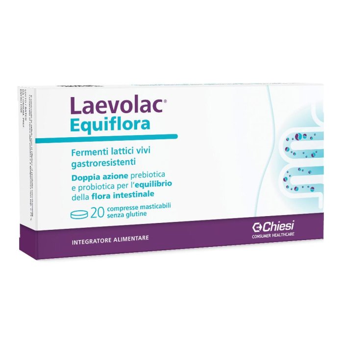 Chiesi Farmaceutici Laevolac Equiflora 20 Compresse Chiesi Farmaceutici Laevolac Equiflora 20 Compresse