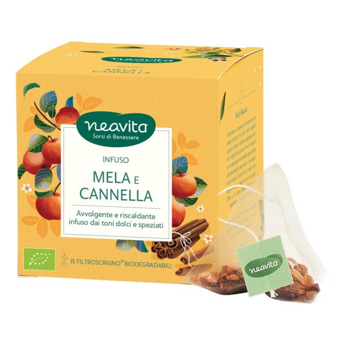 Neavita Infuso Biologico Mela E Cannella 15 Filtroscrigno Da 3,5g