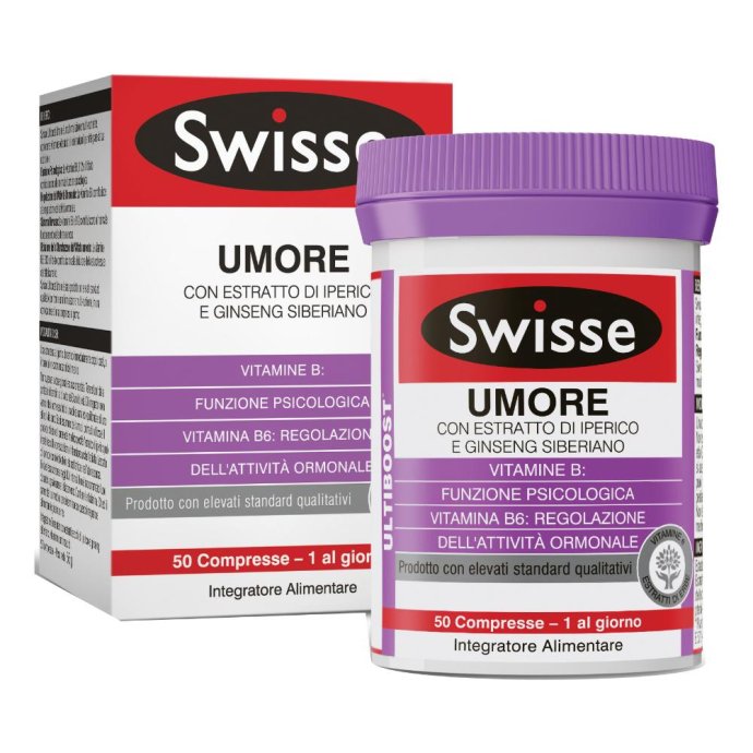 Swisse umore 50 compresse integratore naturale per equilibrio psicologico e energia Swisse umore 50 compresse integratore naturale per equilibrio psicologico e energia