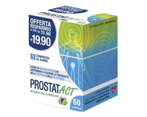 f&f Act Integratori Alimentari Prostat Act Integratore per la Prostata 60 Compresse