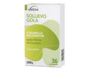 Vebix Nutrients - Sollievo Gola Caramelle Dure Balsamiche 36 Caramelle