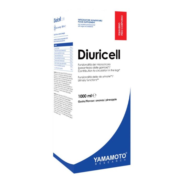 Yamamoto Diuricell Ananas Integratore Drenante Liquido 1 Litro per Ritenzione Idrica e Benessere Gambe Yamamoto Diuricell Ananas Integratore Drenante Liquido 1 Litro per Ritenzione Idrica e Benessere Gambe