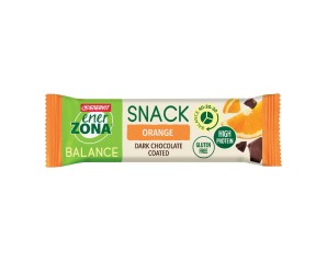 EnerZona Snack Balance Orange Barretta Gusto Arancia e Cioccolato Fondente 33 Grammi