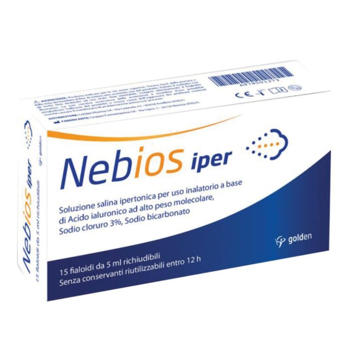 Golden Pharma Nebios Iper Soluzione Ipertonica 15 Fialoidi