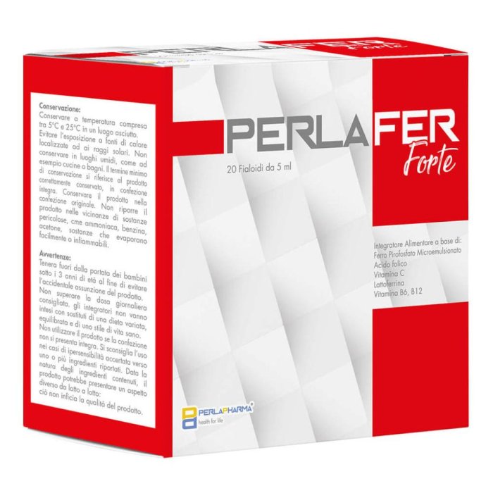 Perla Pharma Perlafer Forte 20 Fialoidi Da 5 Ml Perla Pharma Perlafer Forte 20 Fialoidi Da 5 Ml