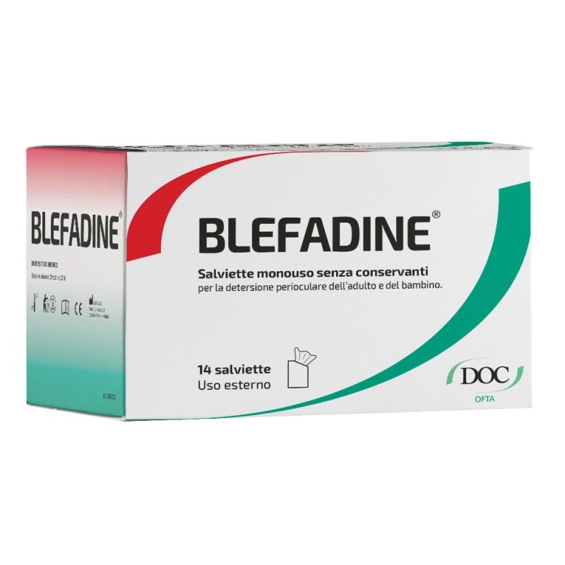 Doc Generici Blefadine Salvietta Monouso detersione Perioculare 14 Salviette Doc Generici Blefadine Salvietta Monouso detersione Perioculare 14 Salviette