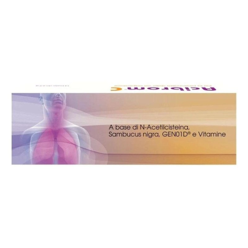 Acibrom C - Integratore Alimentare con N-acetilcisteina, Sambucus Nigra e Bromelina - 14 buste da 2,5 g