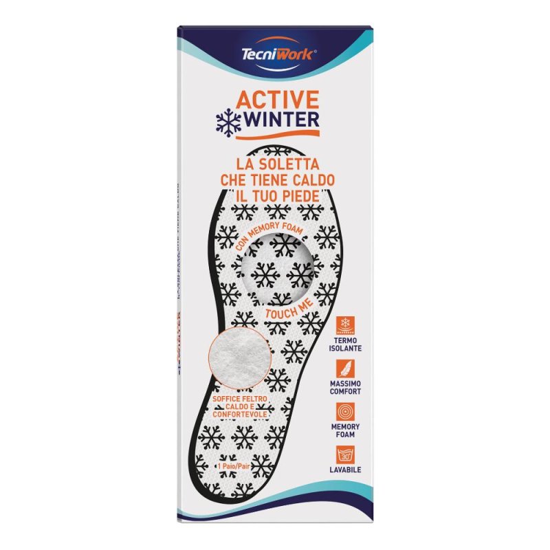 Solette Memory Foam Active Winter 41 - solette plantari in memory foam misura 41