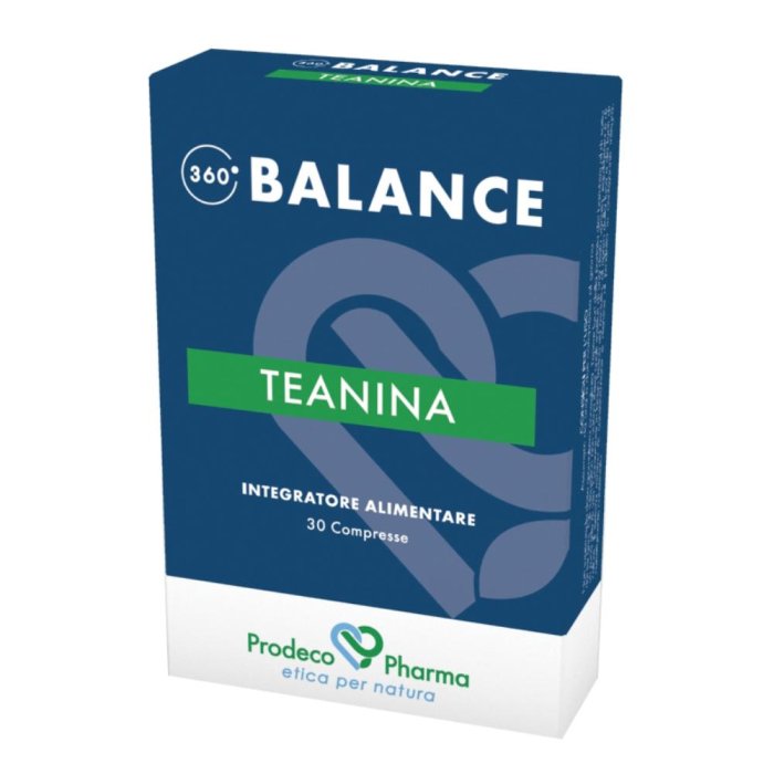 360 Balance Teanina 30 compresse - integratore di L-Teanina da tè verde per rilassamento ed equilibrio mentale 360 Balance Teanina 30 compresse - integratore di L-Teanina da tè verde per rilassamento ed equilibrio mentale
