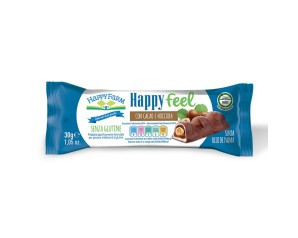 Happy Farm Alimenti senza Glutine Snack Happy Feel Dolcezze Cacao e Nocciole Monoporzione 30 g