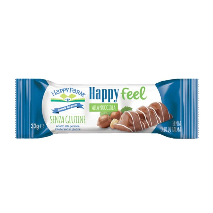 Happy Farm Alimenti senza Glutine Snack Happy Feel Dolcezze alla Nocciola Monoporzione 33 g Happy Farm Alimenti senza Glutine Snack Happy Feel Dolcezze alla Nocciola Monoporzione 33 g
