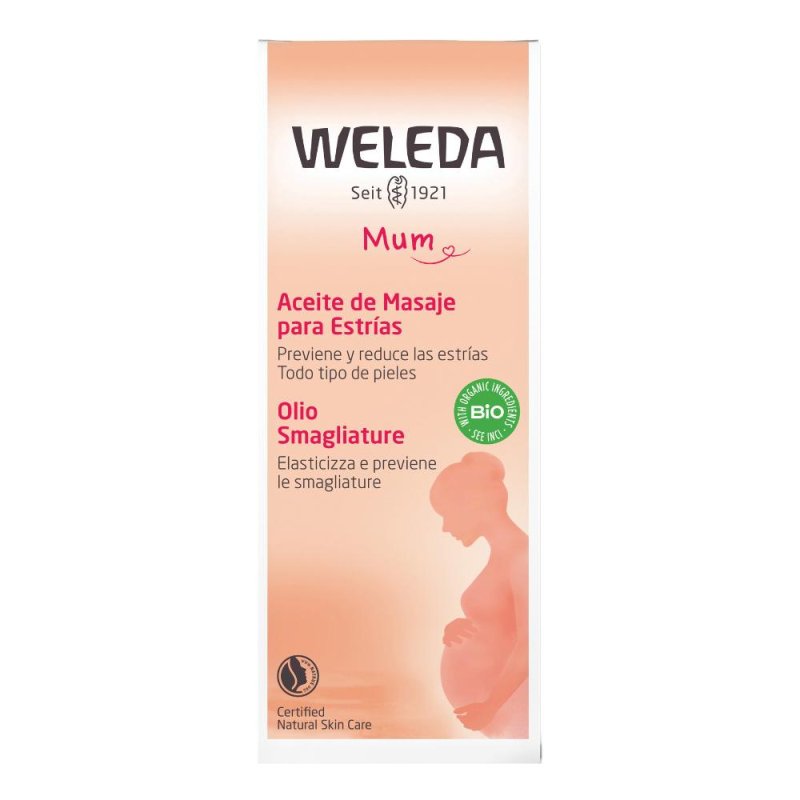 WELEDA Olio Smagliature Mum - Trattamento per Pelle Tonica ed Elastico 100 ml WELEDA Olio Smagliature Mum - Trattamento per Pelle Tonica ed Elastico 100 ml
