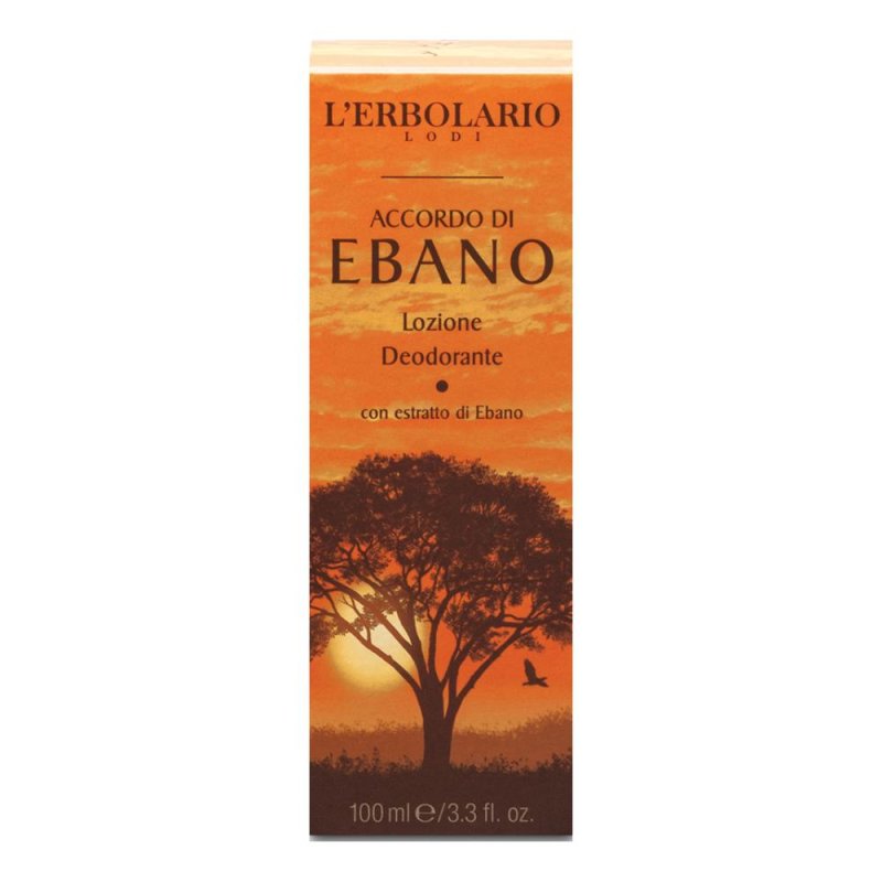 L'Erbolario Accordo di Ebano Lozione Deodorante Profumata per il Corpo Uomo 100 ml