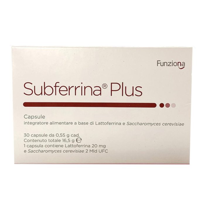 Subferrina Plus - Integratore per il Benessere della Pelle e il Recupero della Carenza di Ferro 30 capsule Subferrina Plus - Integratore per il Benessere della Pelle e il Recupero della Carenza di Ferro 30 capsule