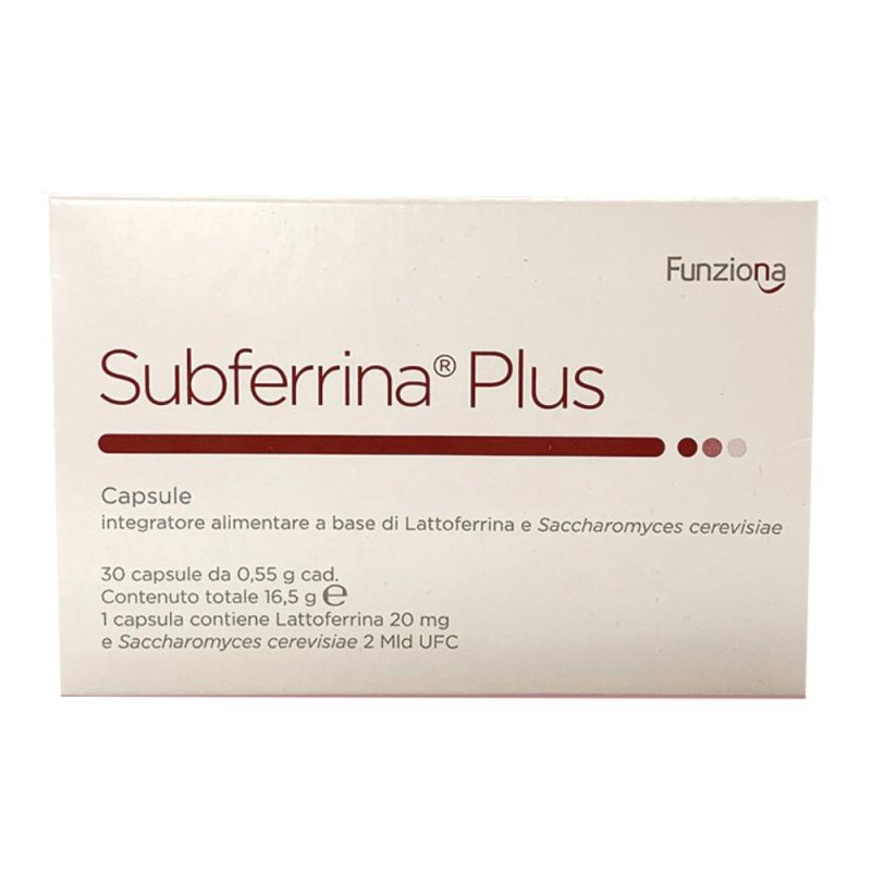 Subferrina Plus - Integratore per il Benessere della Pelle e il Recupero della Carenza di Ferro 30 capsule
