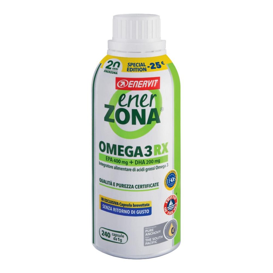 EnerZona Omega 3 RX 240 capsule integratore di acidi grassi - EnerZona Spa