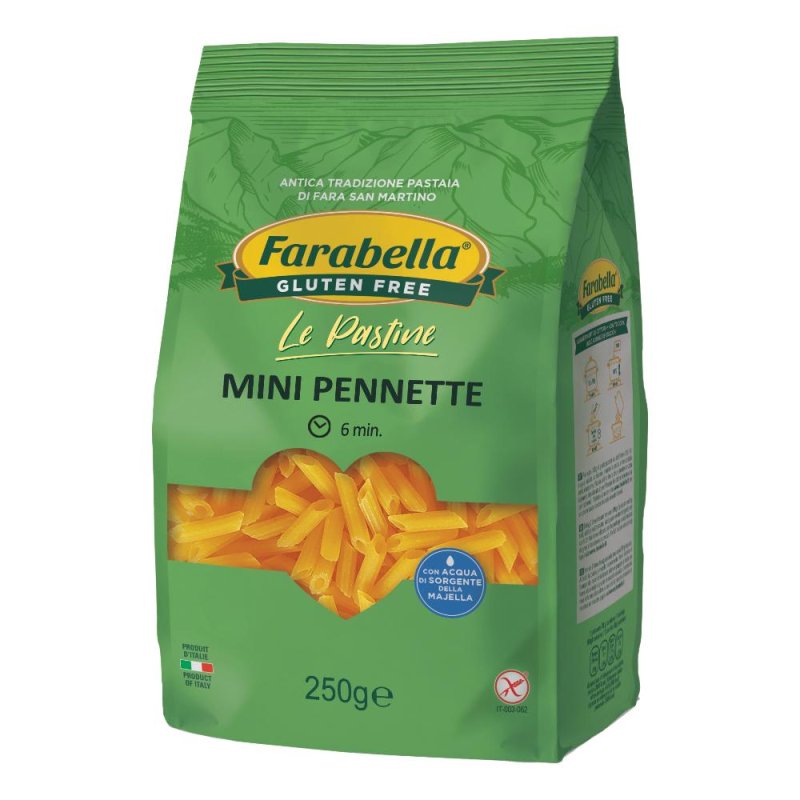 Bioalimenta Farabella Alimenti senza Glutine Mini Pennette Pasta Secca 250 g Bioalimenta Farabella Alimenti senza Glutine Mini Pennette Pasta Secca 250 g