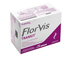 Florvis Transit Integratore per la Regolarità Intestinale con Fermenti Lattici e Fibre Kammelna 20 Bustine
