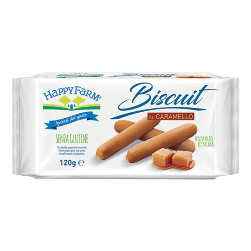 Happy Farm Biscotto Caramello 120 G biscotti e dolci da forno per colazione e pause golose Happy Farm Biscotto Caramello 120 G biscotti e dolci da forno per colazione e pause golose