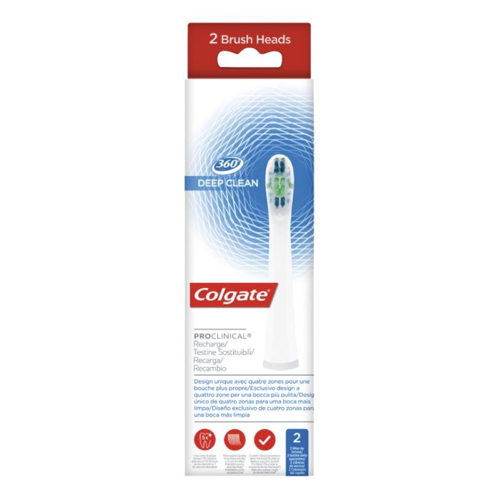 Colgate Palmolive Linea Dentale Testine Ricarica Spazzolino Pro-clinical Colgate Palmolive Linea Dentale Testine Ricarica Spazzolino Pro-clinical