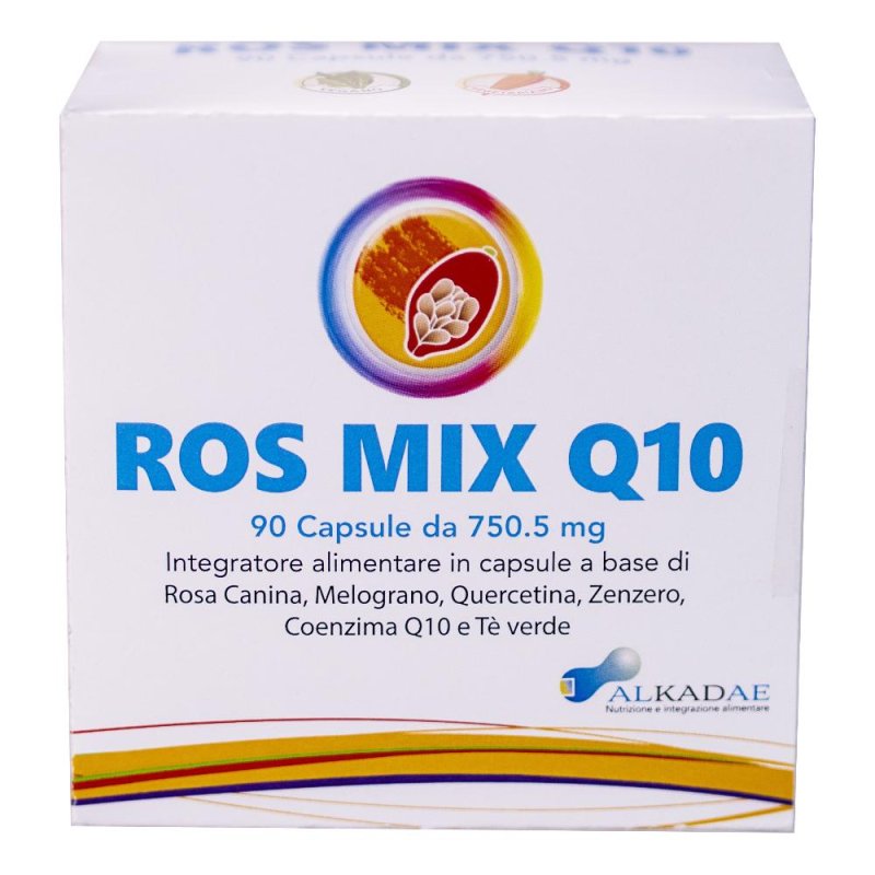 Ros Mix Q10 Integratore Antiossidante con Coenzima Q10 90 Capsule Ros Mix Q10 Integratore Antiossidante con Coenzima Q10 90 Capsule