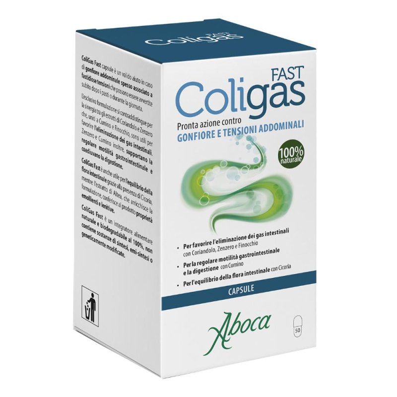 Aboca Societa' Agricola Coligas Fast 50 Capsule Aboca Societa' Agricola Coligas Fast 50 Capsule
